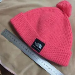 【美品】THE NORTH FACE ピンク ポンポン付きニット帽