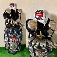 初心者おすすめ☆パワービルド等男性用☆ブルーティーゴルフ製キャディバッグ付