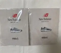 非売品　New Balance 990v3 990v6 メタルピンバッジセット