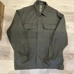 STONE ISLAND 100%ウール 長袖シャツ XL グレーのサムネイル