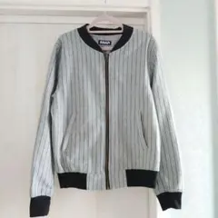 ANAP アナップ ブルゾン MA_1 上着 グレー ストライプ 長袖