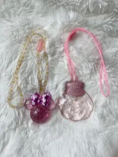 ディズニー　ミニー　ペンダント　セット