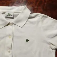 新品未使用　Lacoste ホワイト ポロシャツ ワニロゴ ラコステ アンブレラワニロゴポロシャツ - メルカリ
