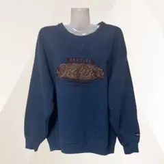 Dickies　ディッキーズ　トレーナー　ブルー　メンズ　スウェット　ロゴ　L