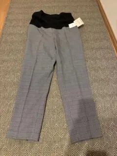 UNIQLOマタニティパンツ チェック柄 イージーケア　Lサイズ