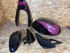 バリオス2 純正 外装セット タンク　ブラック×ピンク ZR250B 保管品のサムネイル