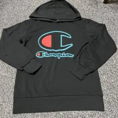 Champion ブラック パーカー 160