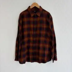 希少サイズ UNIQLO ユニクロ オンブレ チェック シャツ シャドーチェック