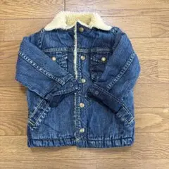 DENIM DUNGAREEボア襟付きデニムジャケット