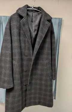 【美品】NIKO AND... チェック柄ロングコート M