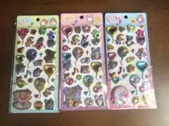 ぷくキラ シール 3枚セット