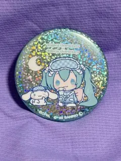 初音ミク サンリオ ピアプロ ホロ 缶バッジ