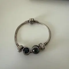 Pandora Essenceシルバーブレスレット17cm 7チャーム付き - メルカリ