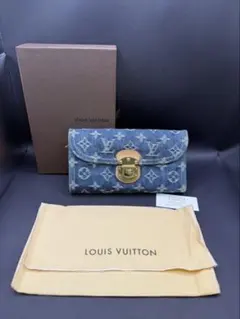 LOUIS VUITTON　ポルトフォイユ　アメリア　デニム　M95511