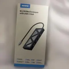 6-in-1 USB Cハブ M.2 NVMe SSDエンクロージャー付属