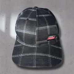 Dickies キャップ ベースボール チェック グレー コットン 男女兼用
