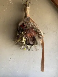 ドライフラワー　アンティーク　スワッグ