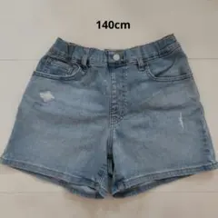 美品★UNIQLO デニムショートパンツ 140