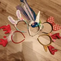 キャラクター ヘアバンド 5個セット