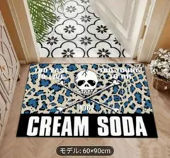 CREAM SODA  スカルレオパード フロアマット  クリームソーダ