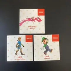 任天堂 キャラクターシール 3枚セット インクリング リンク ルイージ