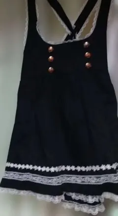 新品、TRALALA、新品、背中、リボン大、ヒラヒラ、ミニジャンパースカートのサムネイル