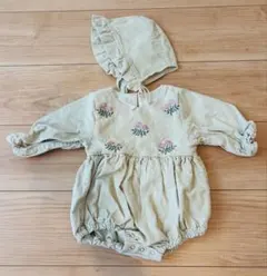 コーデュロイ ロンパース