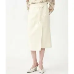 [TOMORROWLAND] リサイクルスプリッタブル ベルテッドミディスカート