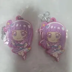 でふぉラバ！　アイカツ!×プリパラTHEMOVIEキーホルダー　スミレ2個セット