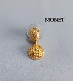 q62 MONET ゴールド　スイング　丸い　ピアス　片耳