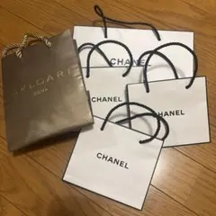 BULGARI & CHANEL ショップ袋 5枚セット