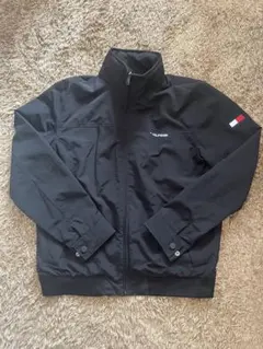 TOMMY HILFIGER ブラック ナイロンジャケット XL