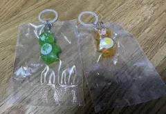 ケアベア クリアマスコットチャーム2 めじるしアクセサリー　2点セット