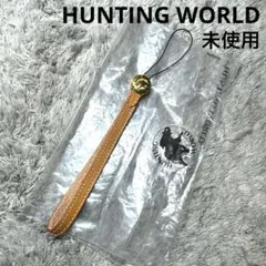 【未使用】HUNTING WORLD レザー ストラップ ブラウン ゴールド金具