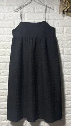 しまむら キャミワンピース 黒 Lサイズ