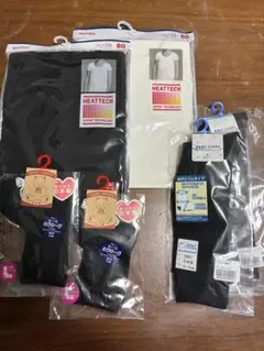 ヒートテック80と靴下（ロングとショート）