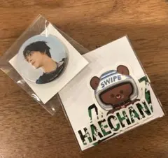 NCT127 BLINGYポップアップ HAECHAN 缶バッジステッカーセット