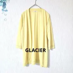 【GLACIER】 イエロー カーディガン 　Mサイズ　羽織