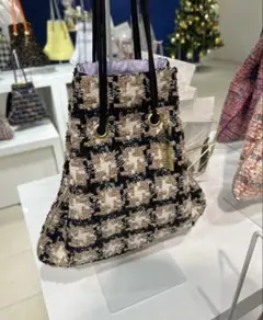 MORO tweed fringe bag yellow ツイード バッグ - メルカリ