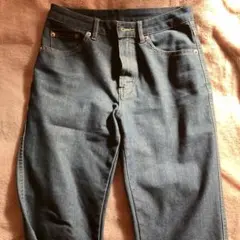 ダークブルー ストレートデニム