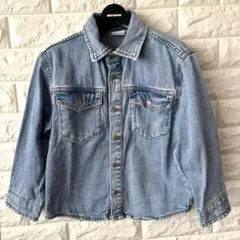 ZARA ライトブルー　デニムジャケット　ブラウス　116cm