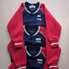 FILA 長袖体操服 サイズ100 ネイビー/レッド　③．④．⑤