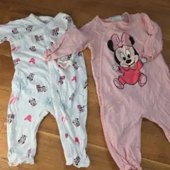 H&M ミニーマウス柄ロンパース　60 70