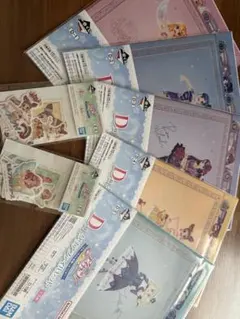 一番くじ アイカツ D賞クリアファイル コンプ+E賞ステッカー2点　計7点セット