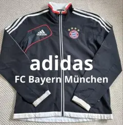 01-02 adidas バイエルンミュンヘン サッカー ナイロンジャケット 00s adidas バイエルン・ミュンヘン ナイロンジャケット L