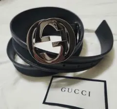 a*様 GUCCI ダブルG レザーベルト 正規品 美品 定番