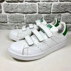 【adidas】アディダス Stan Smith 24.0㎝ ベルクロ 白✕緑