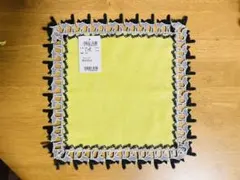 セール【新品】近沢レース　ハンカチ（猫）ライム