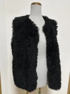 【新品】プードルファーベスト　ブラック
