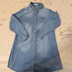GU デニムシャツワンピース 長袖